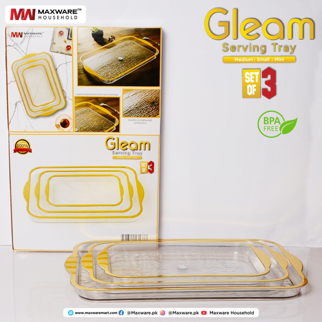 Gleam Serving Tray Set of 03