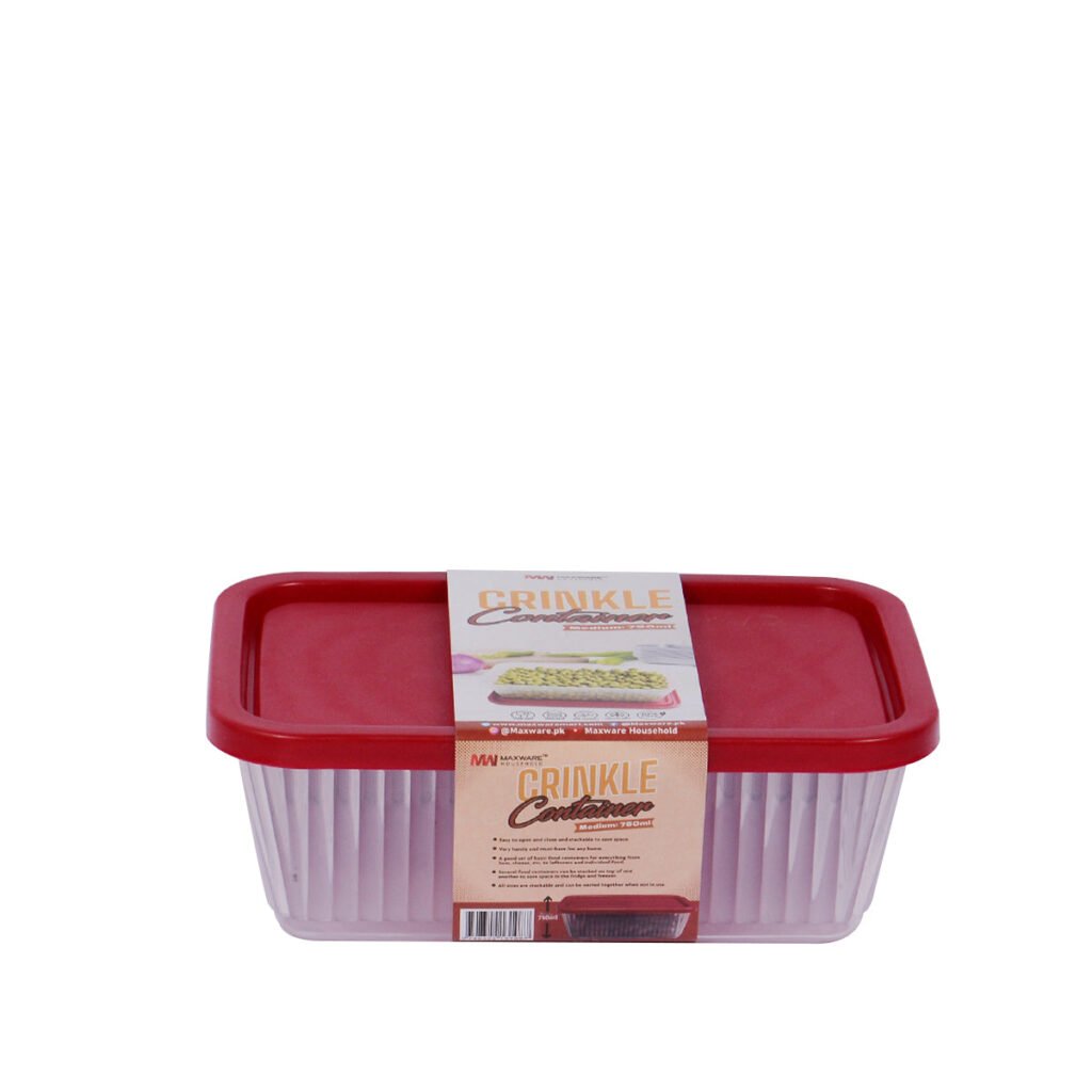 Crinkle Container Medium (750 ml) Pack of 02