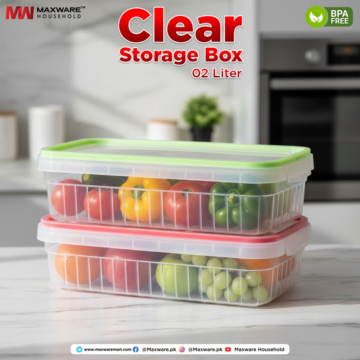 Clear Storage Box 02 Liter - Image 5
