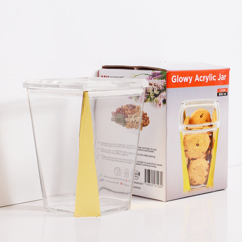Glowy Acrylic Jar Large 800 ml