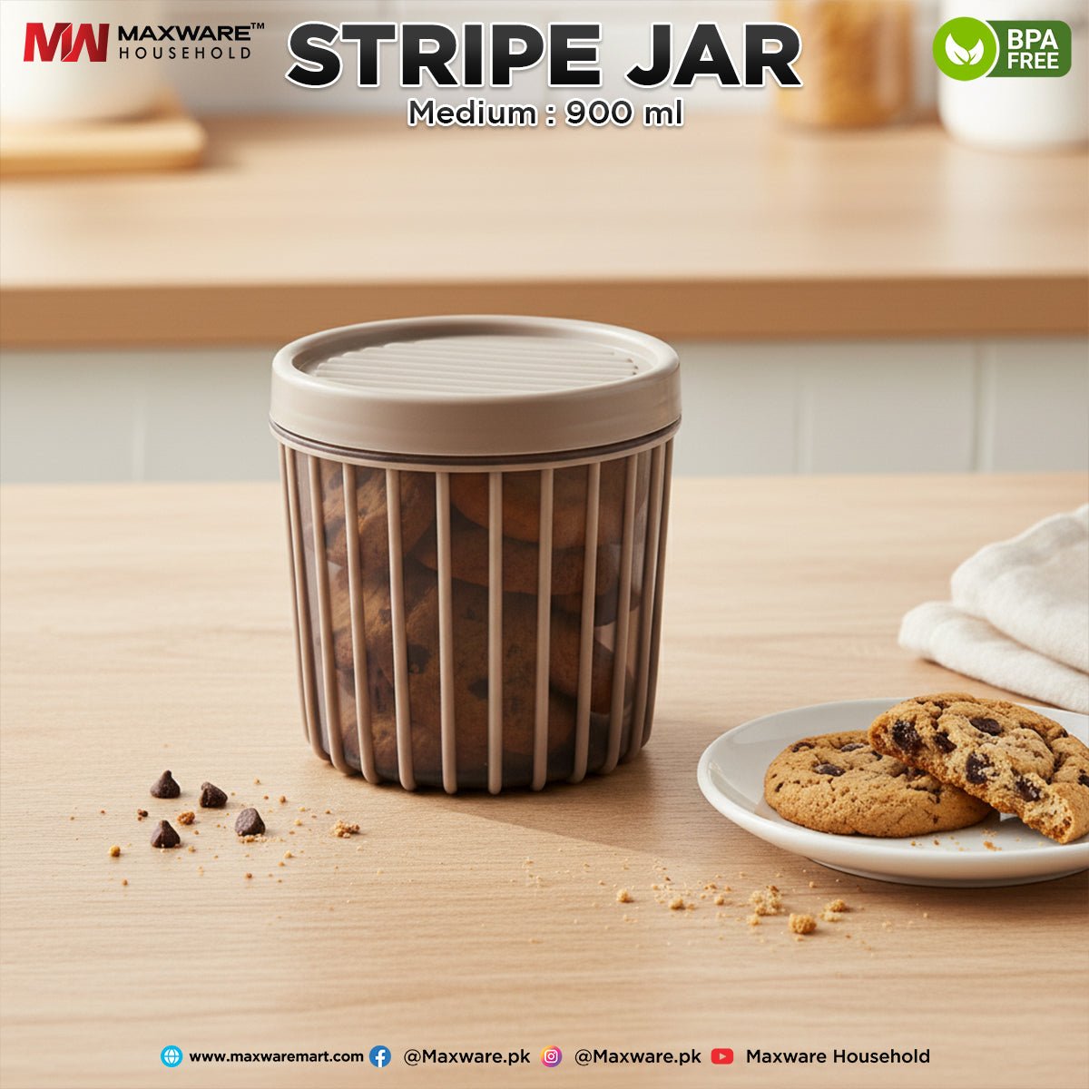 Stripe Jar Medium (900 ml) - Image 5