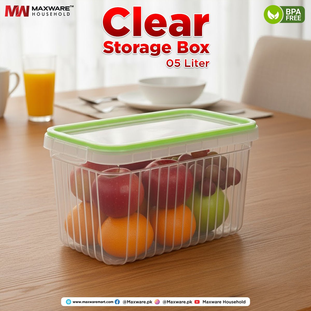 Clear Storage Box 05 Liter - Image 5