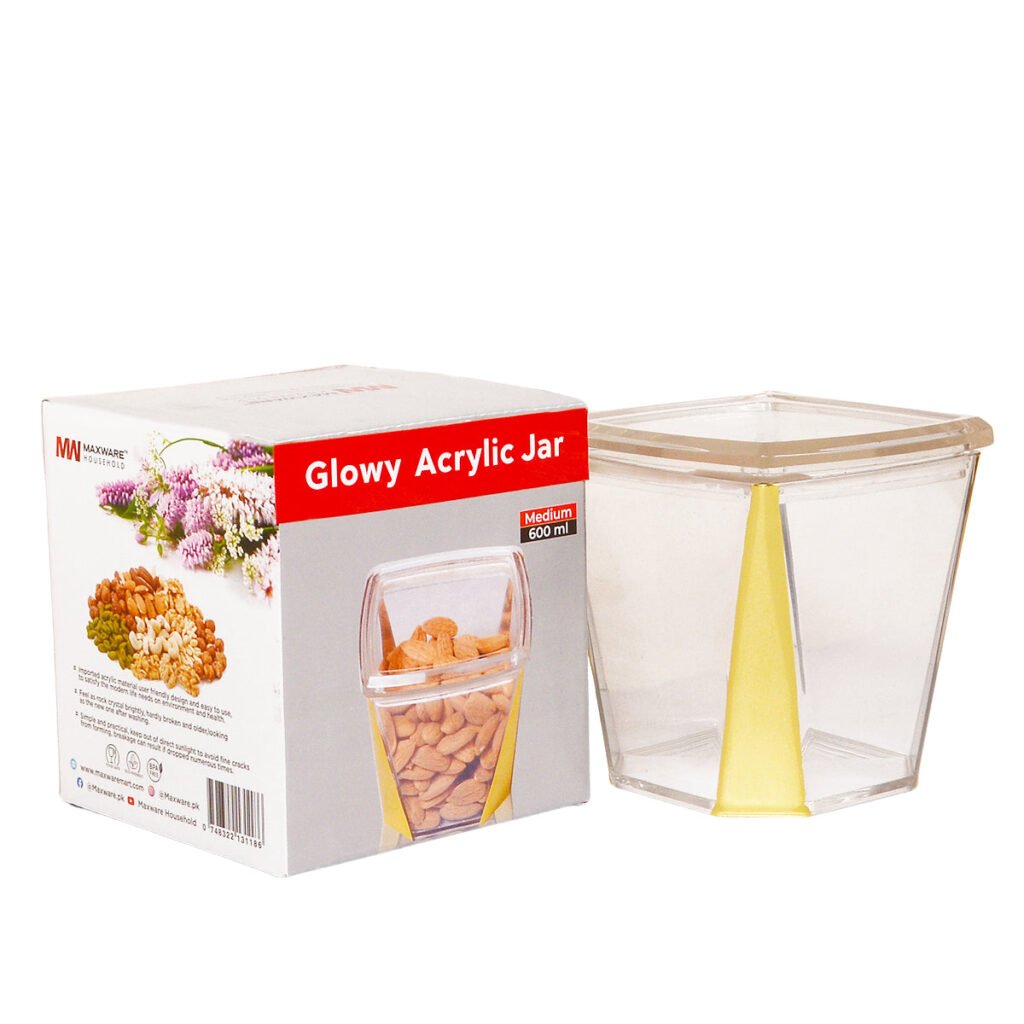 Glowy Acrylic Jar Medium 600ml